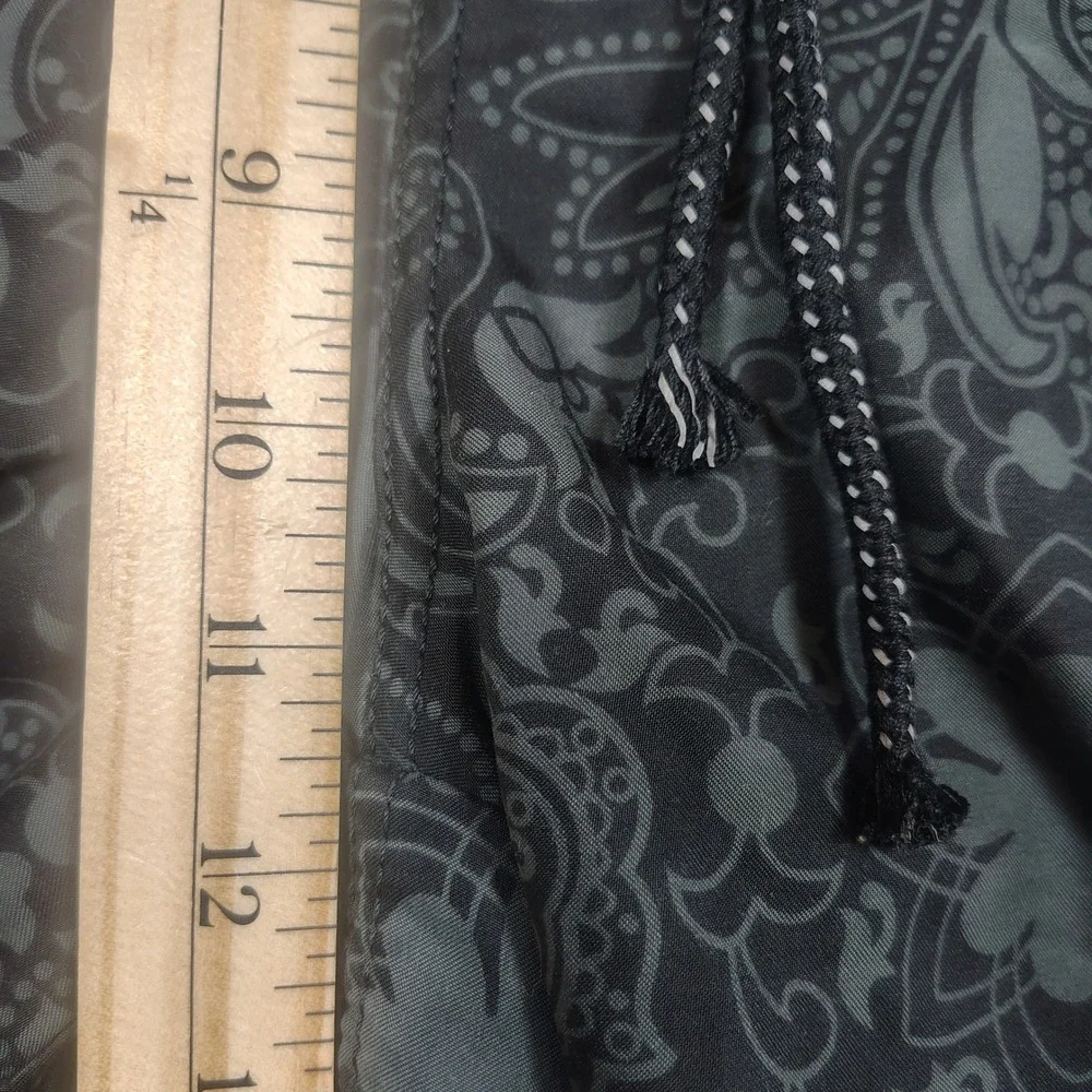 Tommy‎ Bahama Swim Trunks Mens Large Grey Tonal Paisley Pattern Polyester
